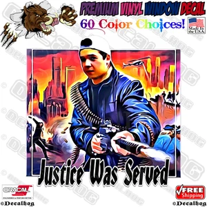 Kyle Rittenhouse Justice Was Served Car Truck Window Wall Vinyl Decal Sticker. - Picture 1 of 3