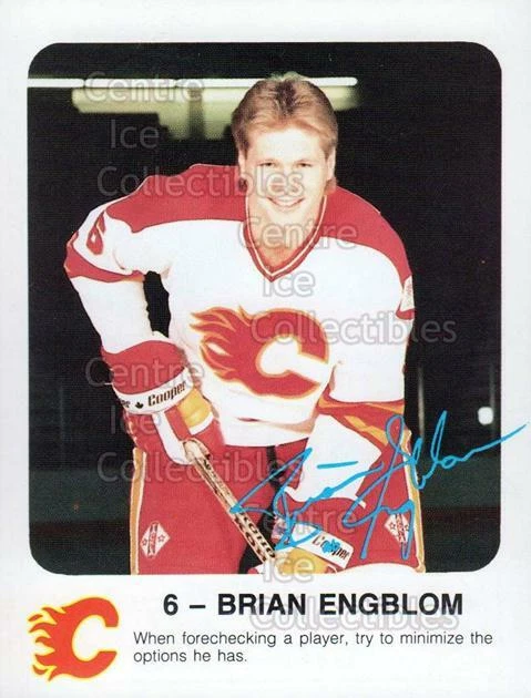1986-87 Calgary Flames Red Rooster #5 Brian Engblom - Image 1 of 1