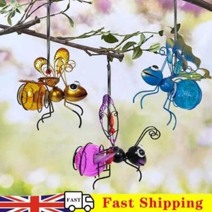 Solar Iron Insect Statue with LED Fairy Light Hanging Bee Light Garden Decor - Picture 1 of 21