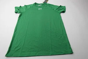 Under Armour HeatGear Short Sleeve Shirt Men's Green New with Tags - Picture 1 of 8