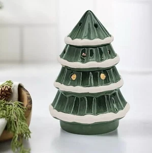 SONOMA Snow Capped Christmas Tree Wax Cube Electric Warmer - New - Picture 1 of 2
