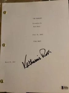 Katherine Ross Signed The Graduate Script. Beckett Authentication  #7724 - Picture 1 of 2