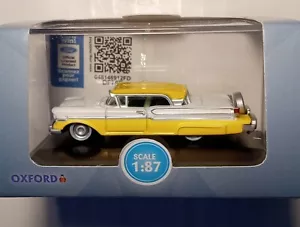 Oxford Diecast #87MT57002 1957 Mercury Turnpike Cruiser Moonmist Yellow/White HO - Picture 1 of 4