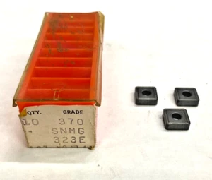 (10 PZ) Carboloy SNMG 323E grado: 370 inserti in carburo - Foto 1 di 1