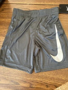 Nike Athletic Shorts, Kids Size 6, Dark Gray, NWT - Picture 1 of 5