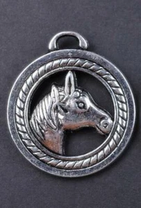 HORSE ANIMAL HEAD PONY pendant 20" Sterling Silver 925 necklace women men - Picture 1 of 6