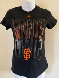 New San Francisco Giants Girls Size M Medium Black Short Sleeve Shirt - Picture 1 of 5