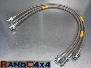 1215 Land Rover Discovery  +150mm  Extended Brake Hoses Stainless Steel 95-99 - Picture 1 of 1