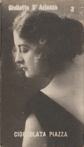 FIGURINA 3 GIULIETTA D' ARIENZO - CIOCCOLATA PIAZZA - ATTRICE - NEW - Imagen 1 de 1