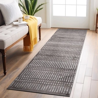 Rugshop Runner Rug 2x7 Modern Minimalistic Stripe Lines Hallway Rugs and Runners - Image 1 of 4