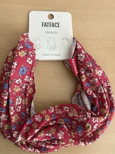 🌟Fat Face Women’s Ditsy Floral Multi Snood Neck Warmer, Red Floral🌟 - Picture 1 of 3