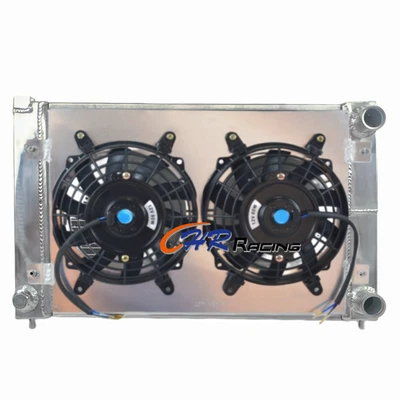 Aluminum Radiator+Shroud+Fan for 1982-1992 VW Golf MK2 MK II 1.6L 8V/1.8L 16V MT - Image 1 of 4