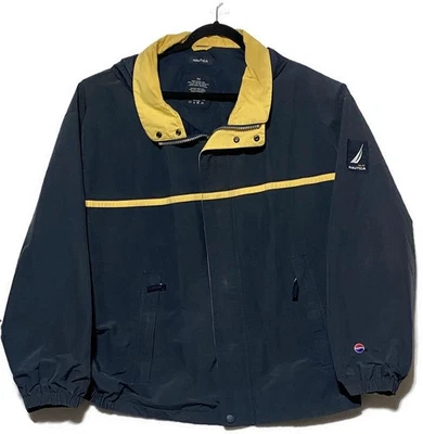 Jaqueta Nautica Masculina Tamanho 3X Malha Azul Casual Forrada com Zíper Completo - Imagem 1 de 4