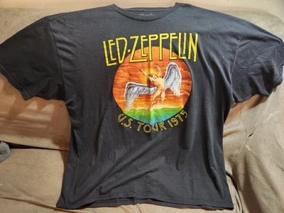 Led Zeppelin 1975 США тур футболка лебедь песня Icarus Bravado официальный перепечатка... - Изображение 1 из 4