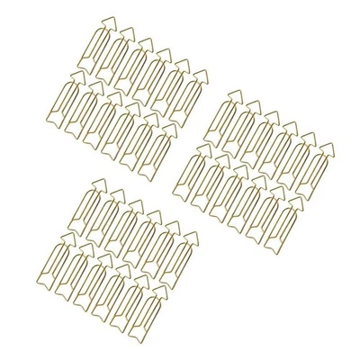 36 Stück Memo Clip Kreative Papierhalter Clips Pfeilform Goldene Papierclips - Bild 1 von 4