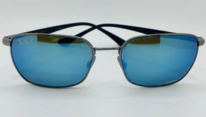 Ray-Ban Chromance RB 3684-CH 004/4L 58-18 140 Blue Mirror Polarized Sunglasses - Bild 1 von 11