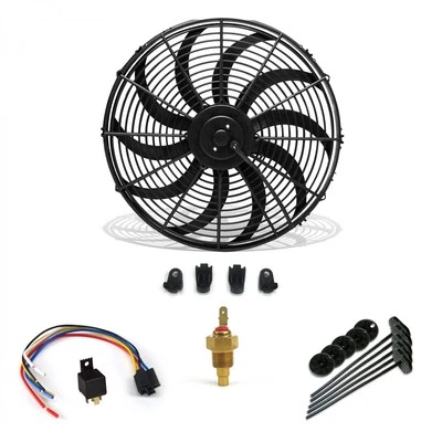 Ventilador Eléctrico 16" 3000 CFM + Kit Instalación Cableado Termostato Completo Relé 60 AMP Foto 1 de 4