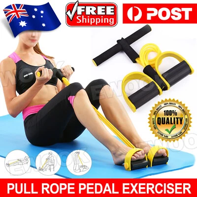 Resistance Fitness Bands Multi-Function Pull Rope Pedal Exerciser Tension NEW - image 1 of 4