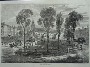 London ISLINGTON c1780 Original Victorian Print 1878 - Picture 1 of 2