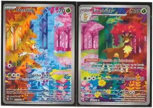 DEERLING + SAWSBUCK PUZZLE Pokemon Temporal Forces English + Spanish  NM LOT - Picture 1 of 1