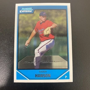2007 Bowman Chrome TOMMY HANSON 1st ROOKIE CARD RC #BC162 Atlanta Braves - Picture 1 of 2