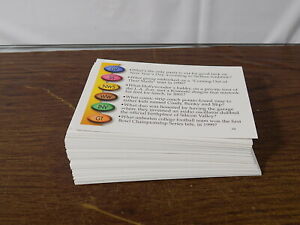 Trivial Pursuit 20th Anniversary Edition Replacement Cards (50 Random Cards)