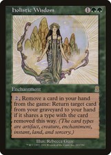 Holistic Wisdom Odyssey HEAVILY PLD Green Rare MAGIC THE GATHERING CARD ABUGames