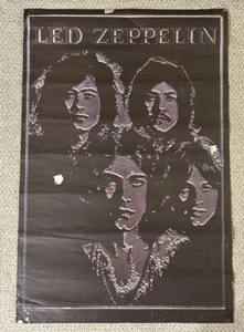Vintage Original Led Zeppelin Poster 1969 Visual Thing Inc 36”x24” PLEASE READ - Picture 1 of 9