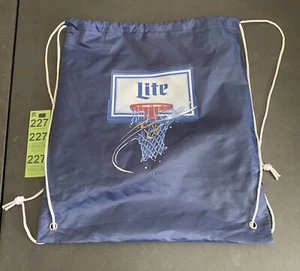 Miller Lite March Madness Cinch Bag Rucksack Navy Blau Kordelzug Backpack - Bild 1 von 7