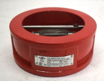 DD Wafer Check Valve DH77XSR-300 4" Double Door 300 PSI Ductile Iron New - Image 1 of 4