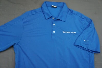 Polo informal Nike Dri-Fit. Bomba cosida azul, Western. Hombre Talla 2XL, GUC Foto 1 de 4