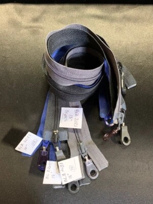 18" Nylon 2-way Separating Zippers with Stylized Rubber Pulls - Image 1 of 3