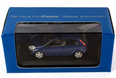 FORD FIESTA 2002 3P MK6 JH1 JD3 2002 2008 BLU METAL MINICHAMPS 1:43 - Immagine 1 di 4