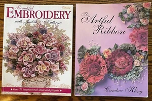 Lot of 2 Victorian Ribbon work Book The Artful Ribbon & Beautiful Embroidery - Picture 1 of 1