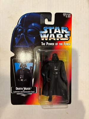 Tarjeta roja Kenner Star Wars Power of the Force 1995 Darth Vader Foto 1 de 2