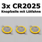 3X CR2025 3V Battery with Soldering Flags Button Cell Gameboy Games Pokemon Memory