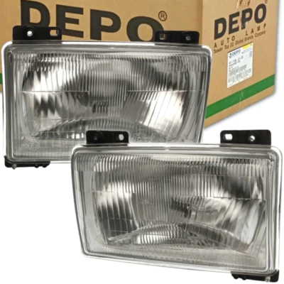 Depo Scheinwerfer Set Links und Rechts für Fiat Ducato 90-94 frontscheinwerfer  - Bild 1 von 4