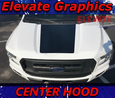 Calcomanías adhesivas de vinilo gráficas 3M para capó central rayas para Ford F-150 2015-2020 Foto 1 de 4
