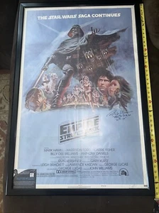 THE EMPIRE STRIKES BACK ORIGINAL 1980 Signed By Billy D Williams 41x27 - Picture 1 of 12