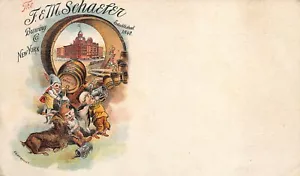 Cartolina postale New York NY F. & M. Schaefer Brewing Co. 1896 - Foto 1 di 2