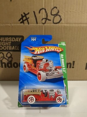 Hot Wheels Old Number 5.5 Fire Truck 2010 Treasure Hunt White Tires El Segundo - Image 1 of 4