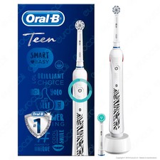 Oral B Smart Series Teen Spazzolino Elettrico Braun, 2 Testine, App e Bluetooth