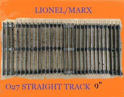 Lionel /MARX O27 Gauge Train Track - 10 Straight Sections - Image 1 of 2