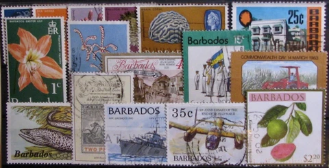 1965-2011 BARBADOS #267-1182: F/VF MH/Used remainder lot of 16 more modern diff Cover