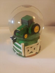 Enesco John Deere Music SnowGlobe w/Tractor Fence “Down By The Old Mill Stream” - Picture 1 of 10