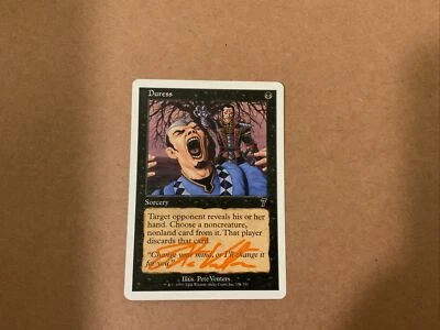 MTG Magic Duress Signed Artist Proof x1 7th Edition 7ED Pete Venters - Image 1 of 2