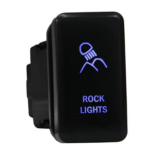 LUCES DE ROCA 815B Interruptor pulsador 12V LED azul encendido/apagado para Toyota Tundra Highlander - Imagen 1 de 1