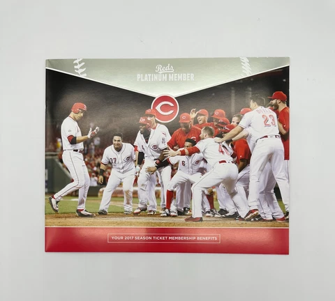 ⚾️  Cincinnati Reds 2017 Season Ticket Renewal Brochure - Platinum Plan Cover