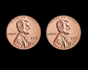 2025 P und D Lincoln Shield Pennies (2) Kursmünzensatz aus unzirkulierten Bankrollen #1 - Bild 1 von 2