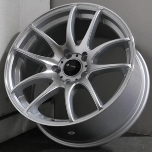 19x8.5 Silver Machined Wheels Vors TR4 5x108 35 (Set of 4) 73.1 - Picture 1 of 7